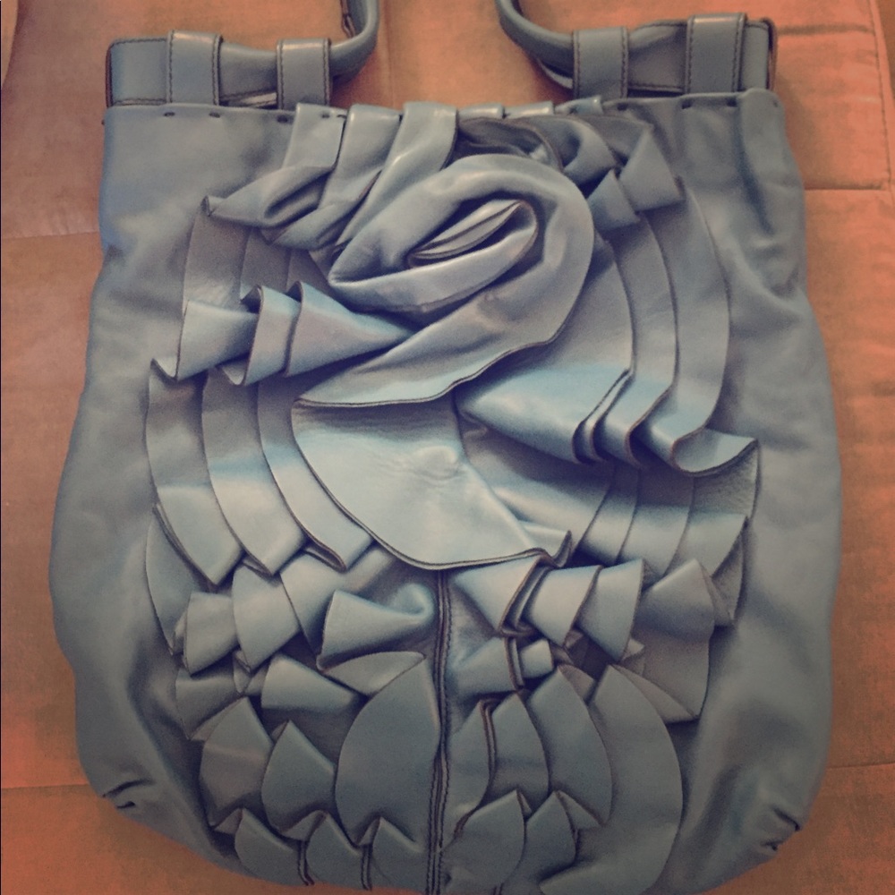 Valentino ‘rose pedal’ vintage leather tote